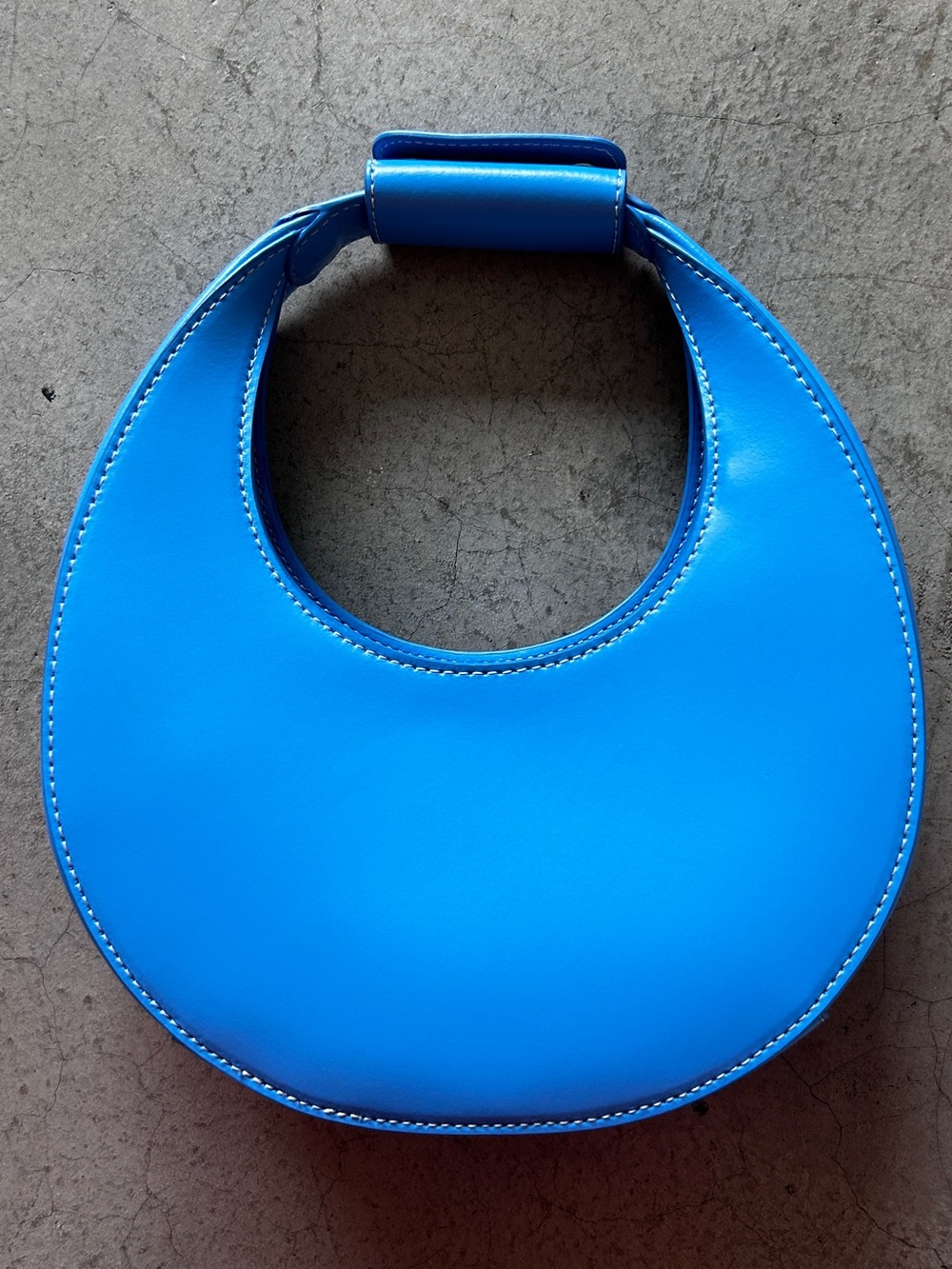 STAUD Sky Blue Moon Bag w strap NWOT - Picture 1 of 7